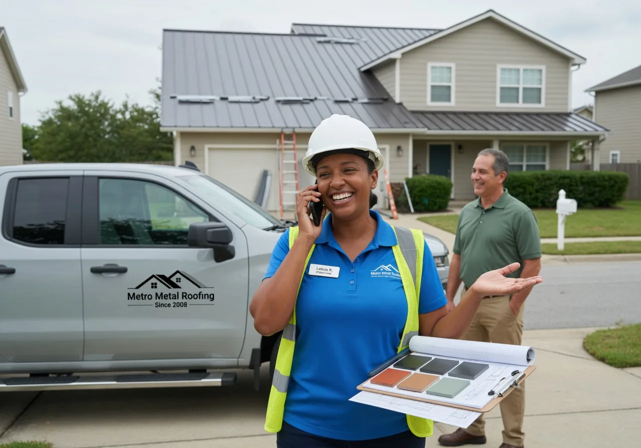 Storm Damage Metal Roof Repair in Linwood, MI